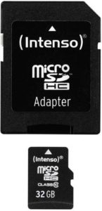 MicroSD-Karte mit SD-Adapter