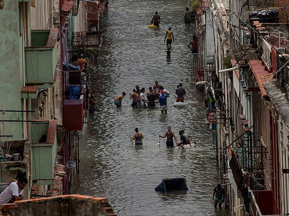 Hurrikan Irma, Malecon, Havanna, Kuba