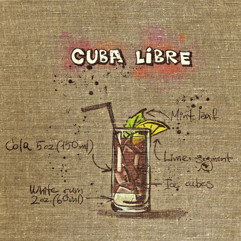 Graphic: receipe for the Cuba Libre