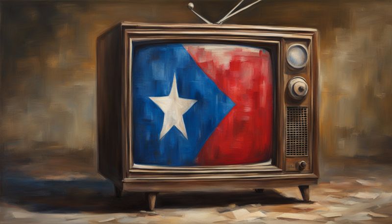 Symbolbild: TV mit kubanischer Flagge