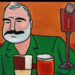 Bild von Hemingway mit einem Cocktail