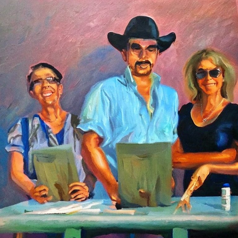Mit KI generiertes Bild "Authors for Cuba"